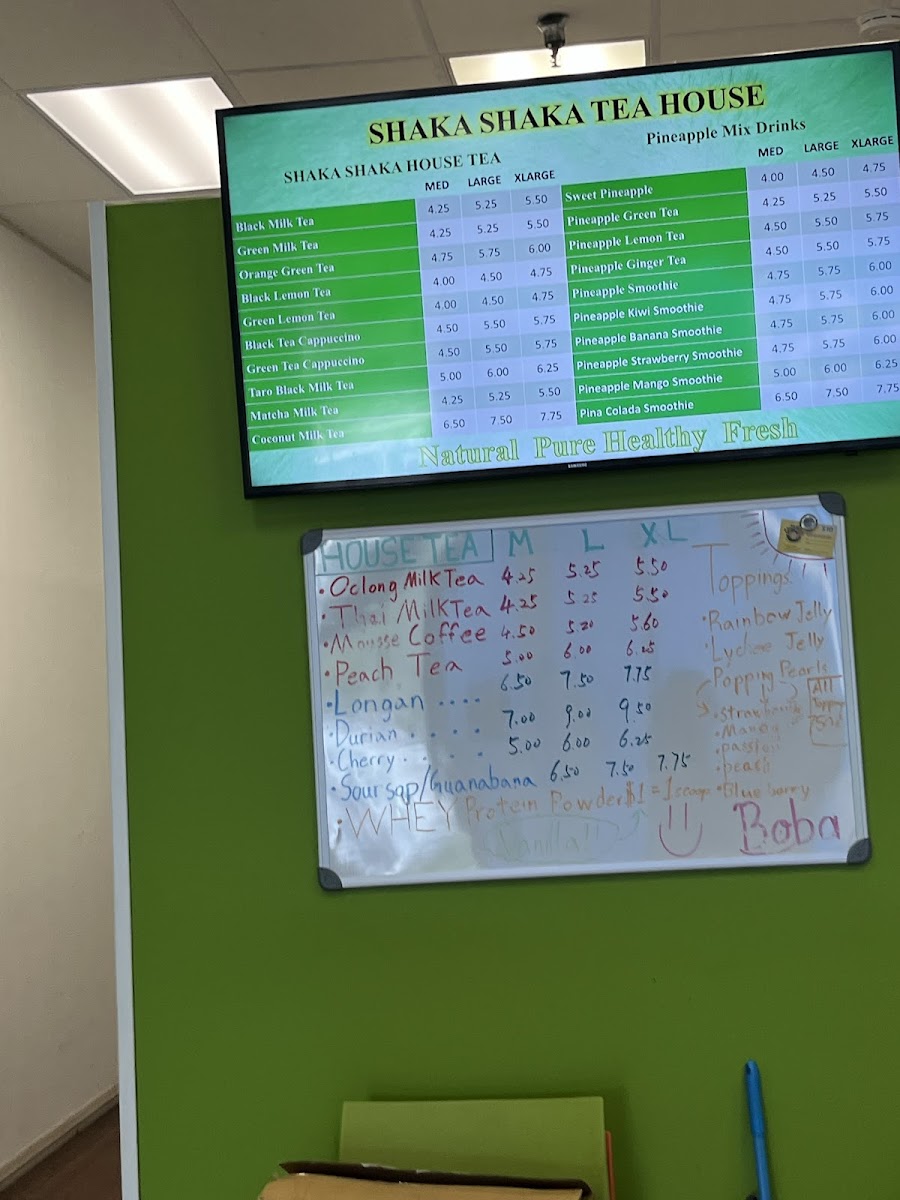 SHAKA SHAKA TEA HOUSE Menu - Image 2